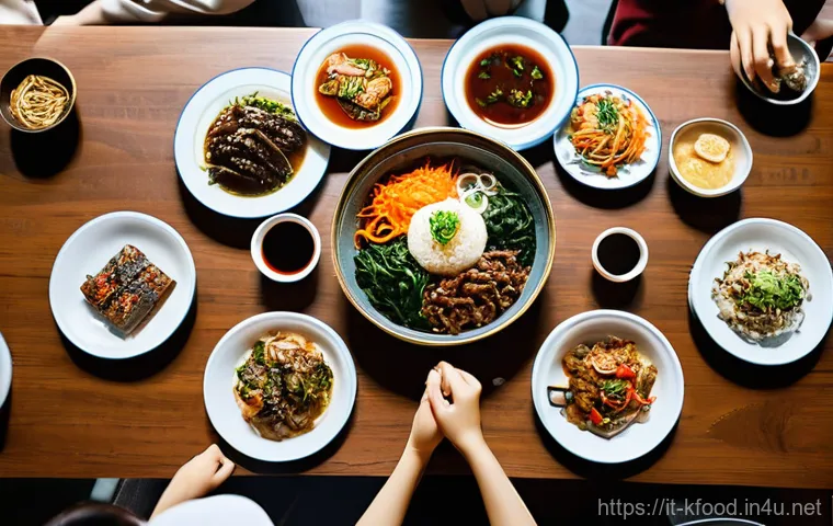 한식 관련 온라인 강좌 - **Prompt 2: An Artful Display of Essential Korean Ingredients in an Italian Pantry**
    "A beautifu...