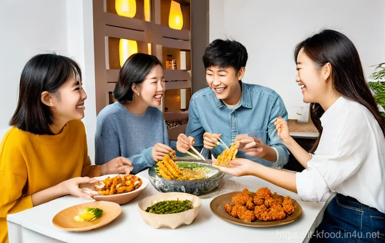 한식 튀김요리 만들기 - **A Vibrant Assortment of Crispy Twigim:**
    "A mouth-watering, high-angle shot of a beautifully p...