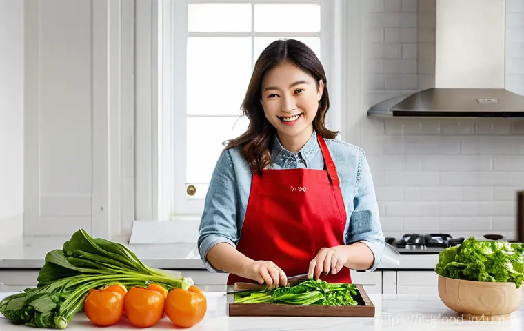 한식 전문 밀키트 브랜드 - **Prompt Title: Joyful Unboxing in an Italian Kitchen**
    "A young Italian woman, approximately 28...