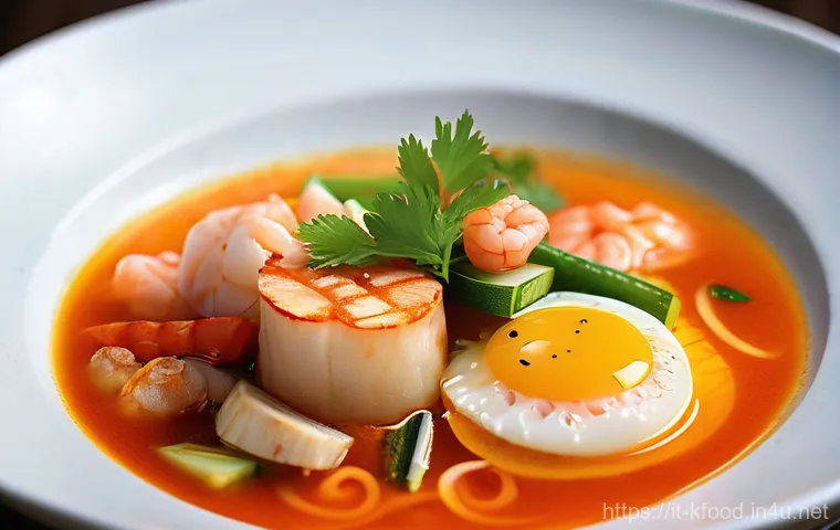 한식 찌개 종류와 레시피 - **"A vibrant and cozy scene featuring a bubbling Kimchi Jjigae. The focus is a traditional Korean st...