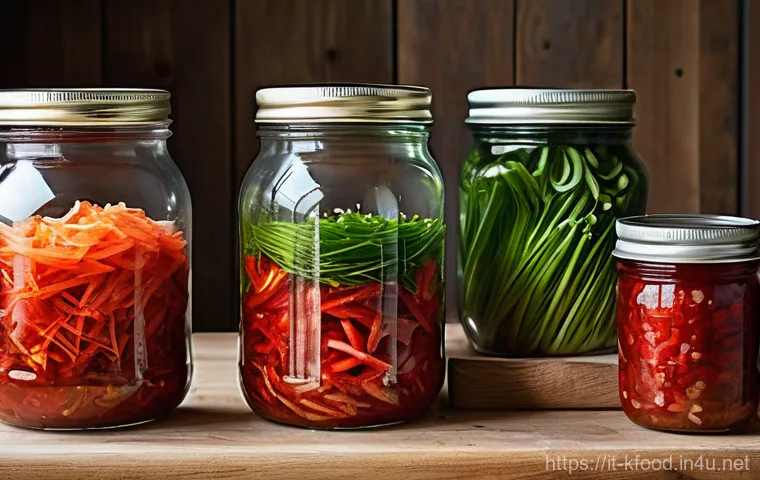 한식의 친환경 식재료 활용 - **A Vibrant "Chilometro Zero" Korean Market Scene:**
    A bustling, sunlit traditional Korean marke...