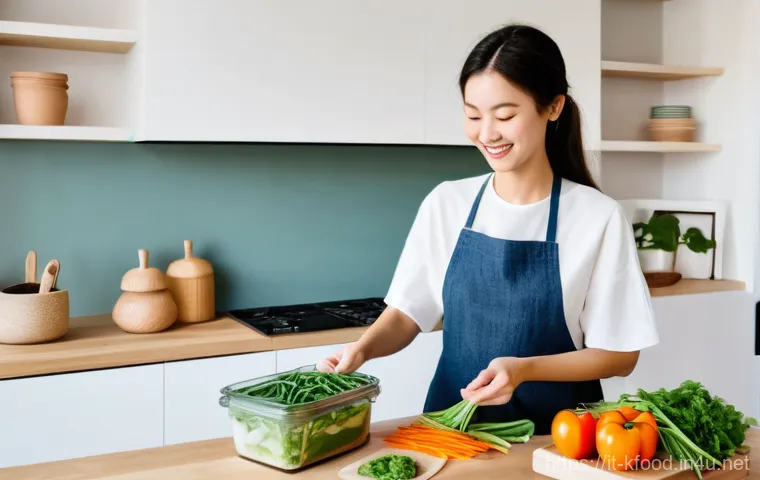 한식 정기구독 서비스 - Prompt 1: Excitement of Unboxing a Korean Meal Kit**