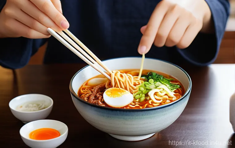 한식 국수 요리 종류 - **Prompt:** A vibrant, artfully arranged spread of various Korean noodle dishes, showcasing their di...