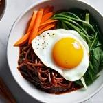 Home 15 한식 소스 제품 리뷰 - **Gochujang:** A close-up, high-angle shot of a glossy, rich red Gochujang paste in a traditional wh...