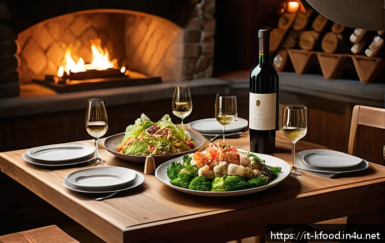 한식 반찬과 어울리는 전통주 - A sophisticated Italian wine tasting setup featuring elegant glassware with a chilled Vermentino and...